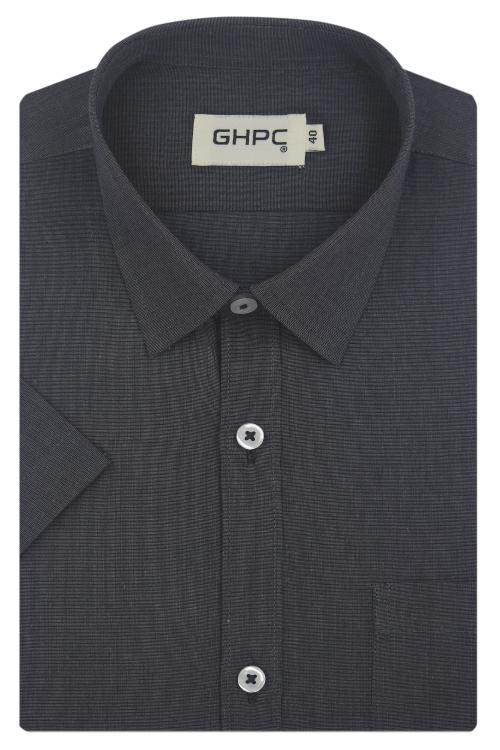 GHPC By Arihant Men's 100% Cotton Plain Solid Half Sleeves Regular Fit Formal Shirt
