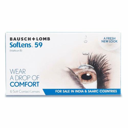 Bausch and Lomb SofLens 59 Monthly Contact Lens (-3.25, Clear, Pack of 6)