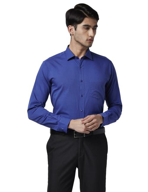Park Avenue Men Formal Dark Blue Shirt