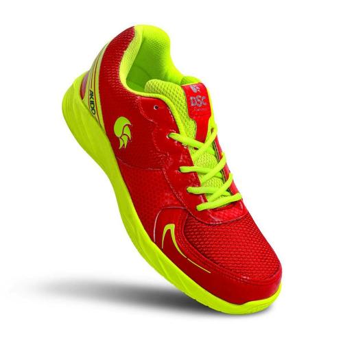 DSC Akido Badminton Shoes (Red/Flouro Yellow) Size-5