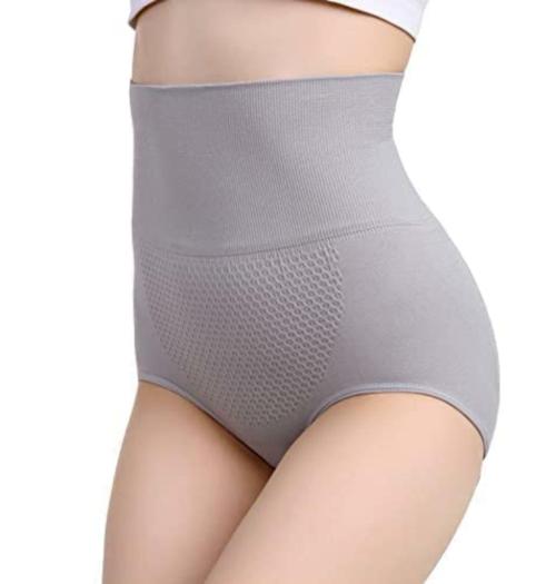 KATHTHAI High Waist Body Shaper Briefs for Women | Tummy Tucker Shapewear Panty for Women | Shaper Seamless Panty for Women | Hipster Concealed Waistband Thigh Shaper -(Grey)-XL