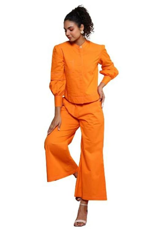 Buy Kaftanize Women Orange Floral CoOrd Set Online at Best Prices in