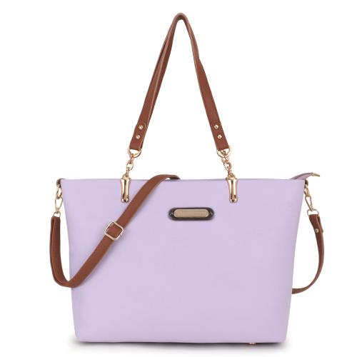 Clementine Latest Tote Bag For Women's and Girls | Ladies Purse Handbag With Adjustable Long Strap |Purple|