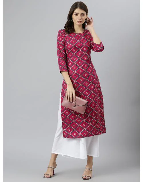 ANNI DESIGNER Kurta Set Damen - Viskose Palazzo Outfit