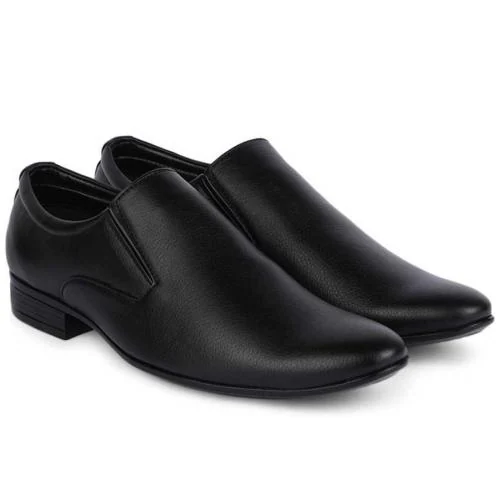 Vitoria Black Slip-On Formal Shoes For Men And Boys