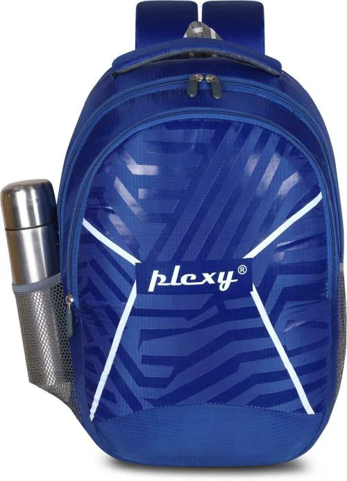Plexy Royal Blue Polyester Laptop Backpack 35 L