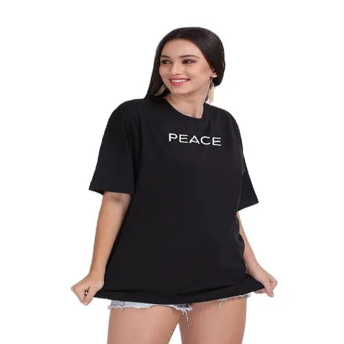 WEAR LUSSO Cotton Half Sleeve Printed Oversized t Shirts for Women, Loose t Shirts for Women, Baggy t Shirt for Women, Graphic Tshirt for Women Oversize