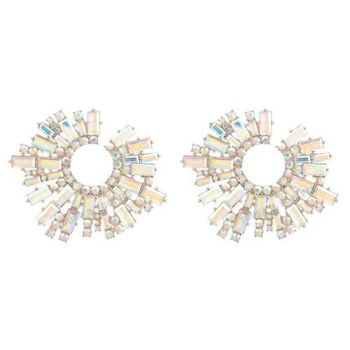 Young & Forever Gold Plated Stud Earrings Multi Color For Women