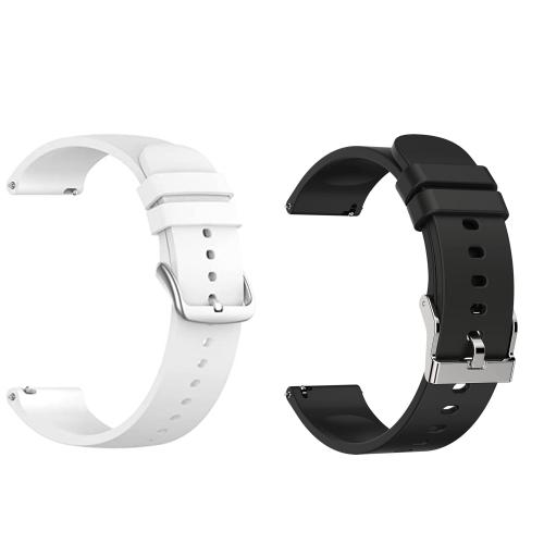 Adamo Silicone Strap Compatible with Amazfit GTS2 Mini, Amazfit Bip/Bip U/Pro/Lite, BipS, Amazfit GTS/2/2e, Amazfit GTR Galaxy Watch Active 2 Compatible All 20MM Watches N13BIW09-N13BIN09