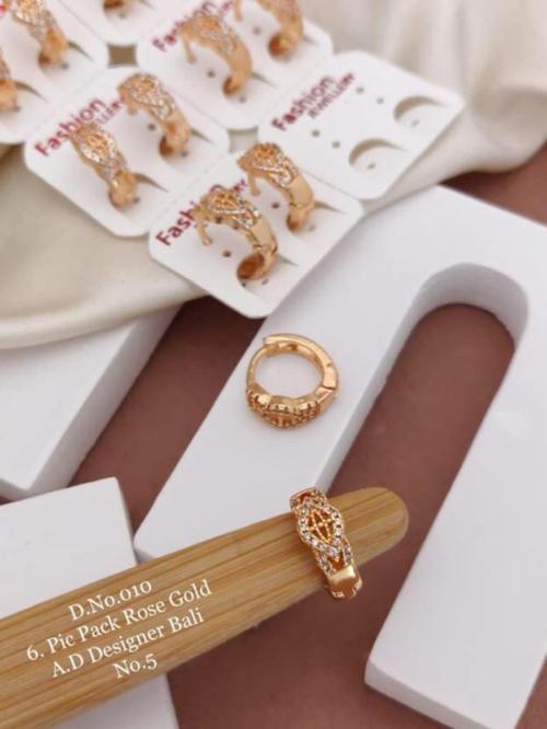 Fally Jewellery Gold Brass Gold Plated Earring Set for Women and Girls