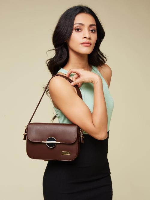 Fargo Brown Leatherette For Handbags & Clutches (FGO-748)B