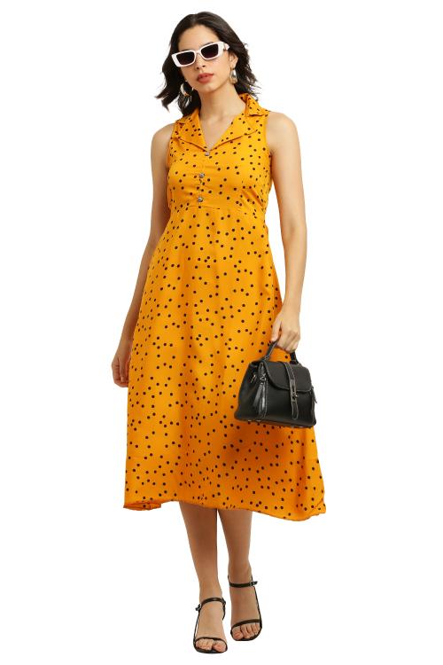 Buy REFULGENT Premium Dress For Women (Mustard) Online at Best Prices in India JioMart.