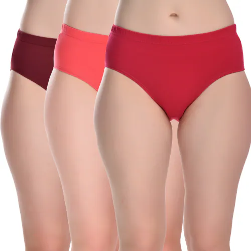 Buy Missfire Solid Hipster Briefs for Women, Underwear for Women Pack of 3  (Multicolor Size - XL) Online at Best Prices in India - JioMart.