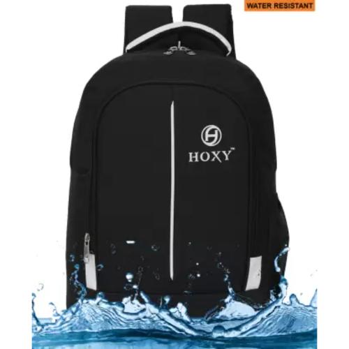 Hoxy Up To 14-Inch Laptop Backpack for Office or College Waterproof Backpack (Black, White, 18 L)