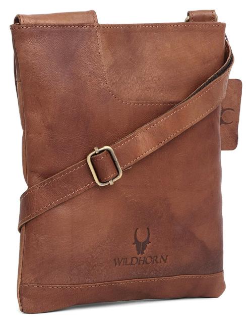 Wildhorn Men Tan Messenger Bag