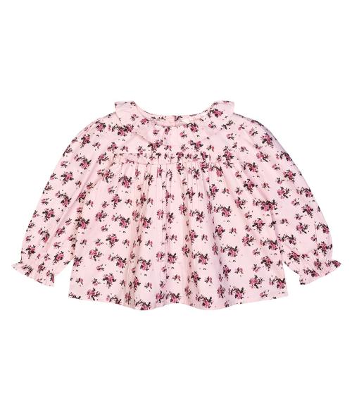 Budding Bees Girls Pink Floral Cotton Top