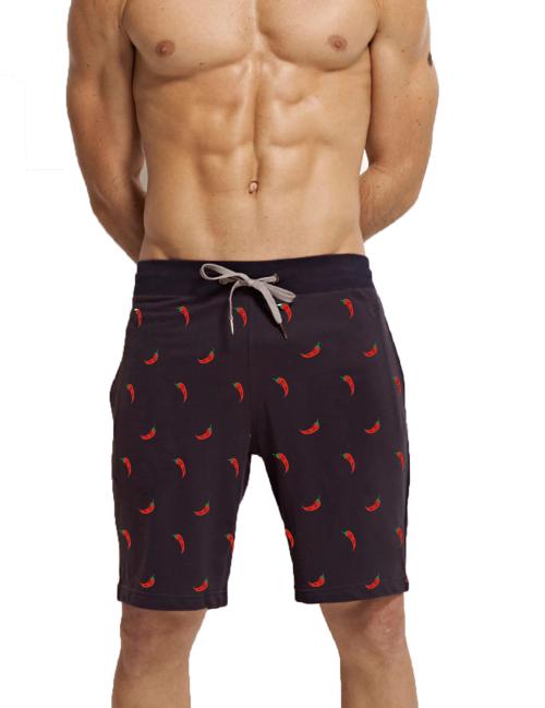 HOTFITS Solid Men Black Basic Shorts