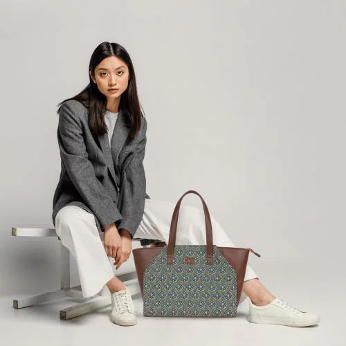 LIVRO Women Handcrafted vegan leather Tote Bag | 15.6 Inc Laptop Office Bag