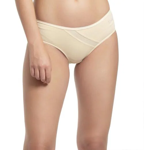 Envie Women Cotton Full Rear Coverage Briefs Panties Nude