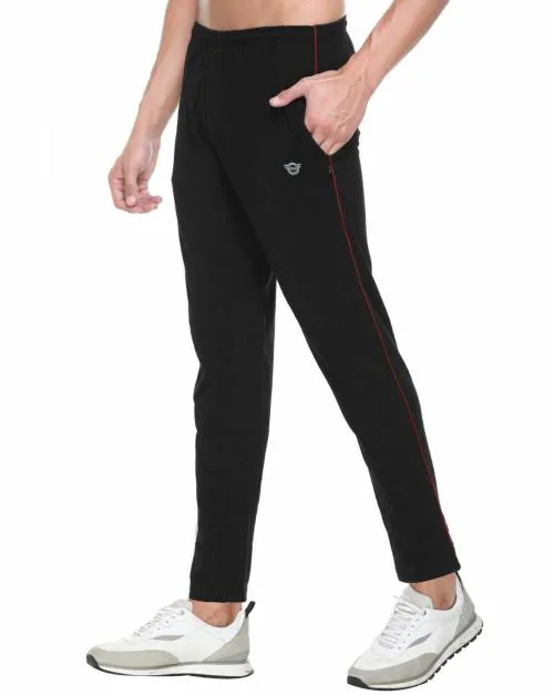 White Moon Solid Men Track Pants (L) (Anthra) (1PC)