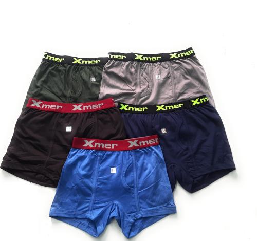 Xmer Men's Soft Cotton Premium Fine Trunks Multicolor Pack of 3.