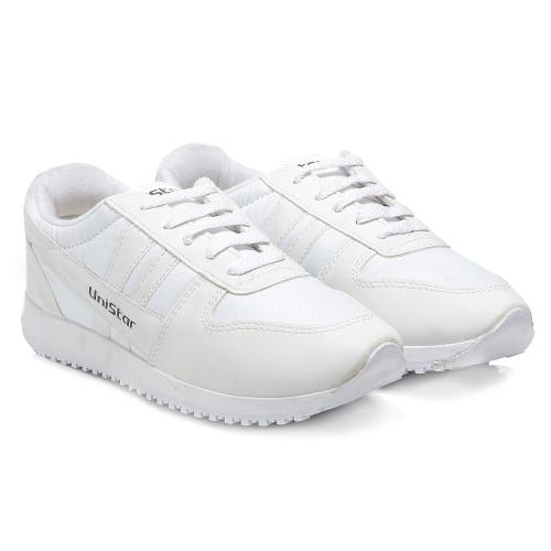 Buy Unistar Men'S White Jogging, Waalking & Running Shoes Online at