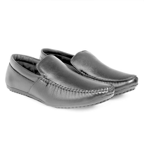 Bxxy Men's Black Leather Office Wear Formal Shoes