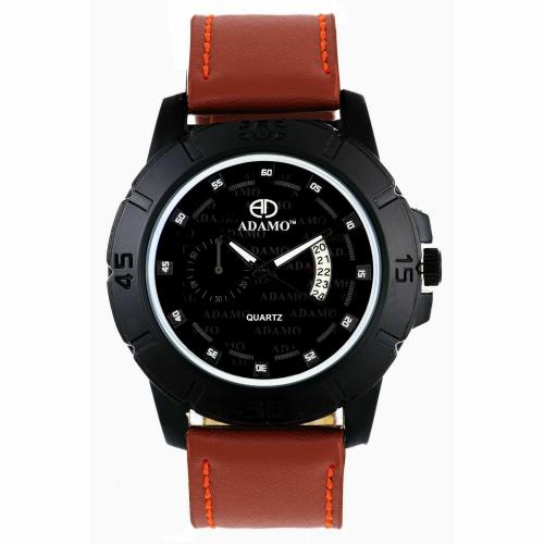ADAMO Geneva Black Dial Day & Date Men's & Boy's Watch A204TN02