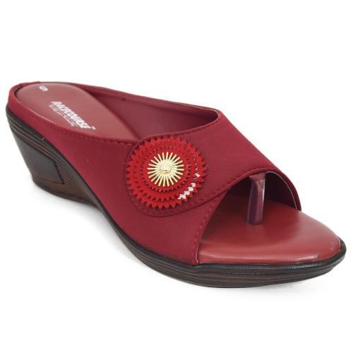 Racecourse Maroon Heels for Women