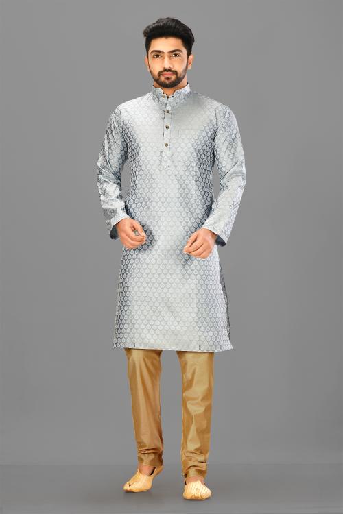 HATHKARGHA Men Stylish Jacquard Kurta Pajama Set