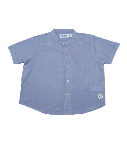 UF CLUB ZERO THREE INFANTS BOYS SHIRTS - Z3-7462-2-3-Years Light Blue Colour Cotton