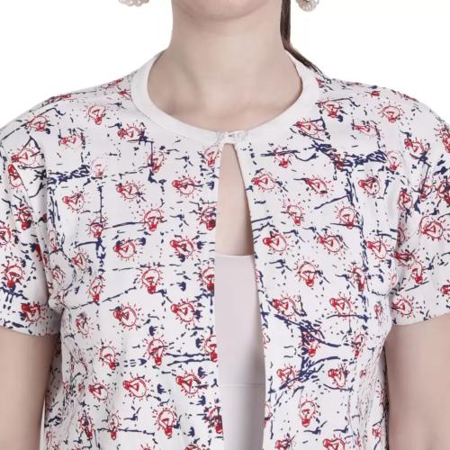 CLOTH HUT Women Half Sleeve Multicolor Shrug