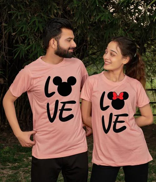 TAHIV Matching Couple T-shirts (Pack of 2) for Men & Women_(XXL-S)
