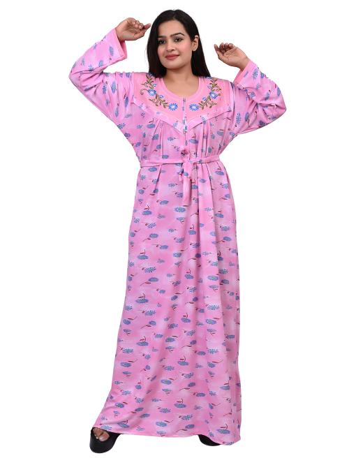 NACNO Women's Hosiery Cotton Nursing/Feeding/Maternity Nighty/Maxi cotton Night Gown nightwear nighty