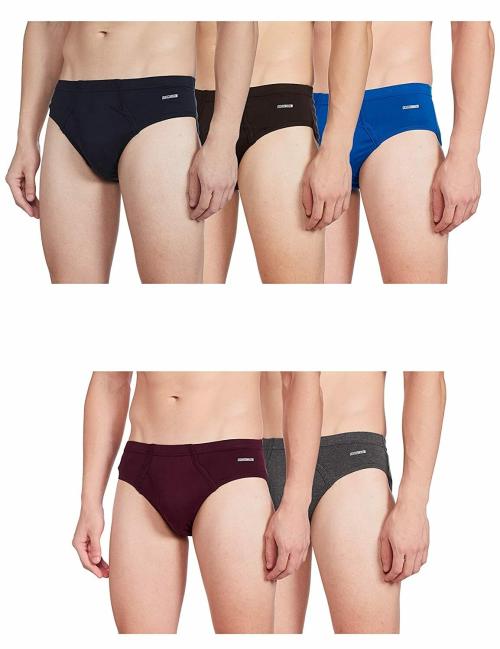 Rupa Frontline Men Multicolor Solid 100% Cotton Briefs