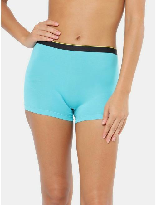 Bummer Aquamarine Modal Printed Boy Shorts For Women JioMart