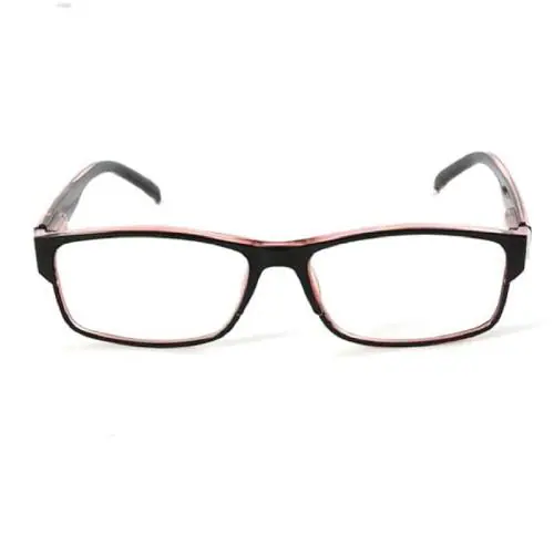SAN EYEWEAR Best Reading Glasses For Men & Women | Best Computer Lens | All Power Avaialble (Black In Pink And Clear Glasses Size - +3 )