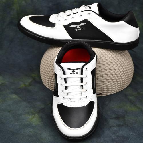WIN9 Comfort Summer Trendy white-black Outdoor Stylish Sneakers For Men 