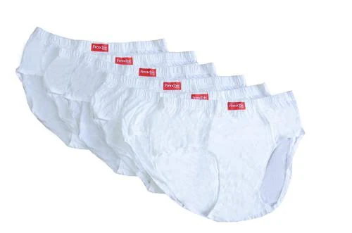 VIP Frenchie Plus Mens Cotton Brief (Pack of 6) White