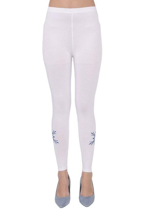 Plus Size Store Women White Soft Leggings ()