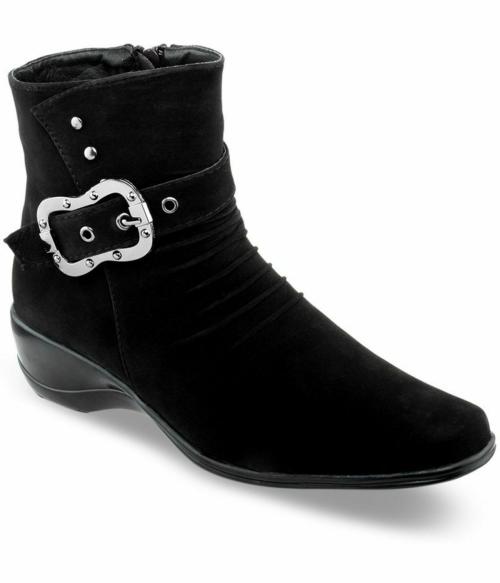 Shuz Touch Black Boots for Women