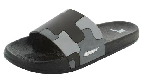 SPARX Black Slippers SFG-2119A For Men