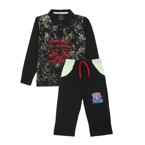 SURYA MAX KIDS FULL SLEEVE T-SHIRT AND SHORTS COMBO