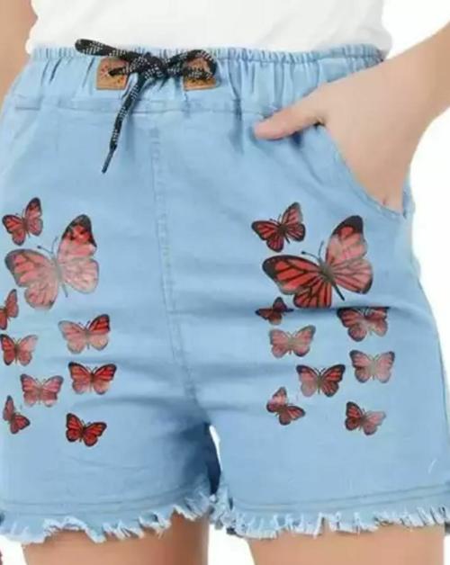 MHR FASHION Light Butterfly Shorts & Capris FOR (12-13YRS)