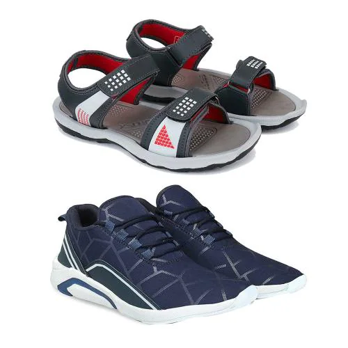 Swiggy Lightweight Sandals For Men's (Pack Of 2) Multicolour