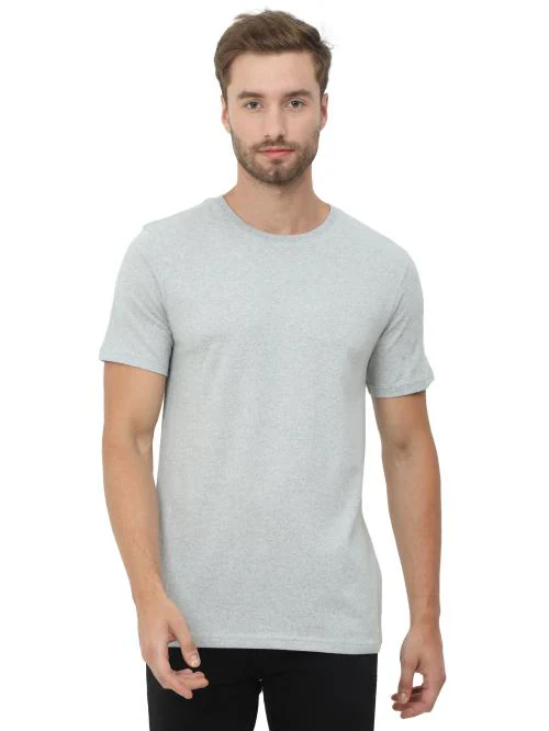 Buy ECOLINE Clothing Mens Cotton Solid Round Neck Half Sleeve T-Shirt ...