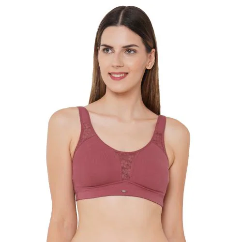 Buy SOIE- Earthred Full coverage Non padded Non wired Bra-Earthred-38B  Online at Best Prices in India - JioMart.