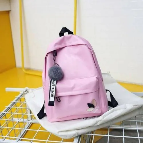 Sakrit Collections Pink Stylish Waterproof Lightweight Casual Simple College School Bag & Bagback For Girls