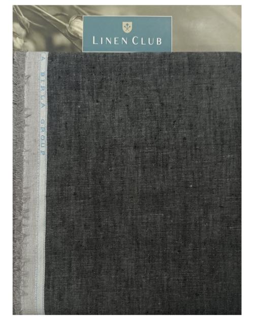 LinenClub Men Nude Solid Linen Trouser Fabric