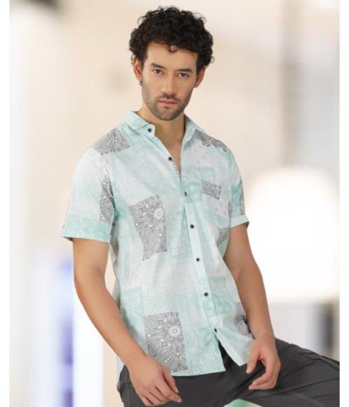 BASE 41 Printed Casual Shirt for Men